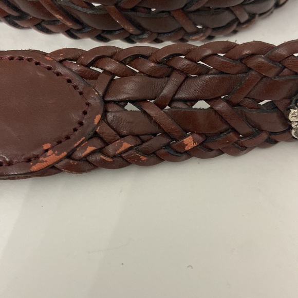 Genuine leather belt with conchos - Picture 4 of 9